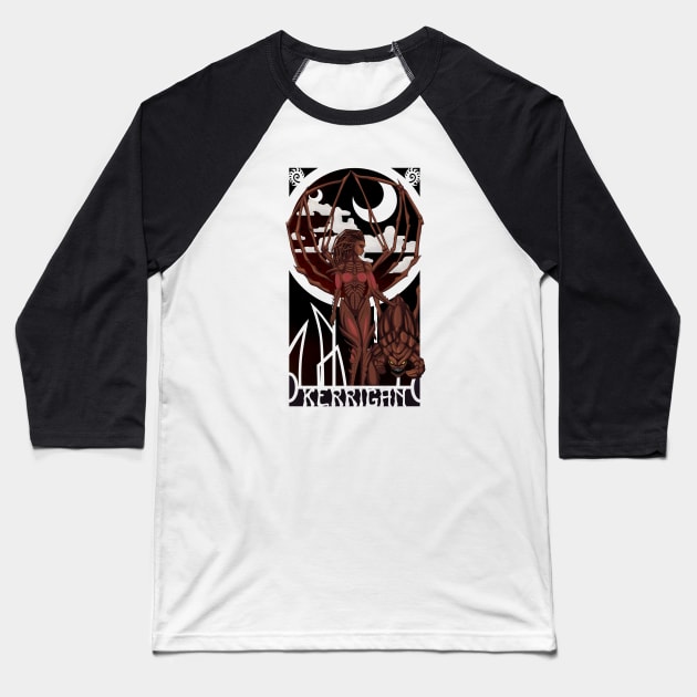 Art Nouveau Kerrigan Baseball T-Shirt by SlothgirlArt